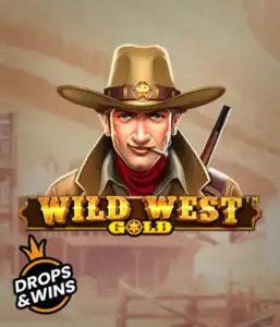  Графика игрового автомата "Wild West Gold" от Pragmatic Play, изображающее персонажа в шляпе шерифа с ружьем. За его спиной находится улица небольшого городка на Диком Западе. Отлично подойдёт для любителей жанра вестерн и вестерн-тематик. Этот слот обещает незабываемые приключения и возможность выигрышей.